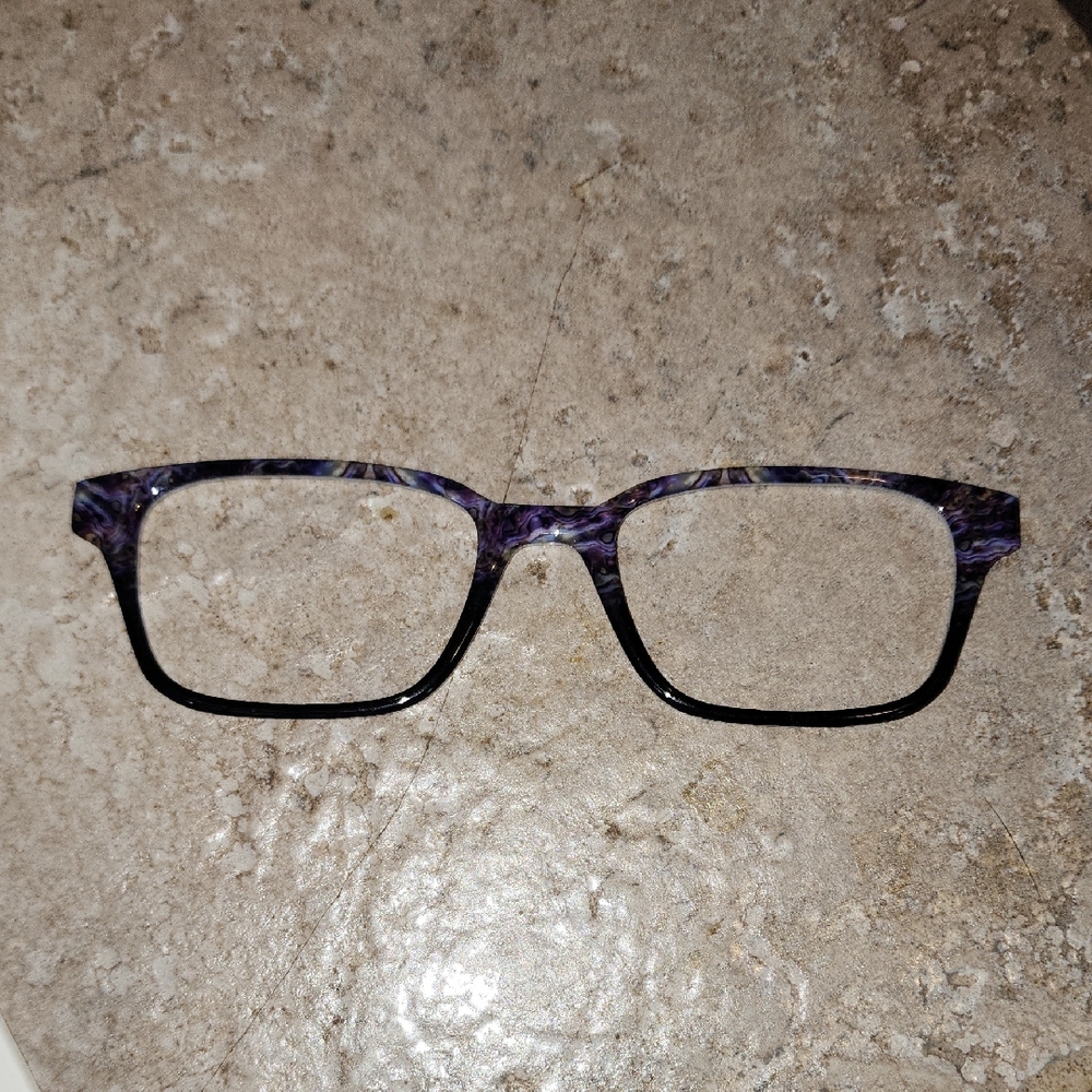 Purple Marble Frame Eyewear